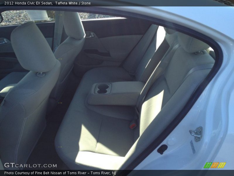 Taffeta White / Stone 2012 Honda Civic EX Sedan