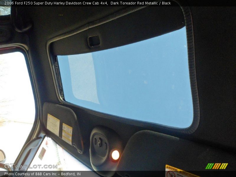 Dark Toreador Red Metallic / Black 2006 Ford F250 Super Duty Harley Davidson Crew Cab 4x4