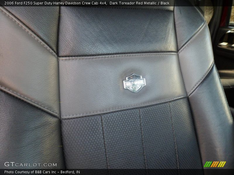 Dark Toreador Red Metallic / Black 2006 Ford F250 Super Duty Harley Davidson Crew Cab 4x4