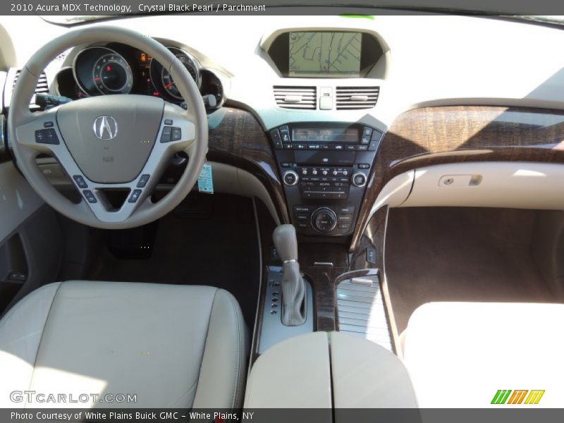Crystal Black Pearl / Parchment 2010 Acura MDX Technology