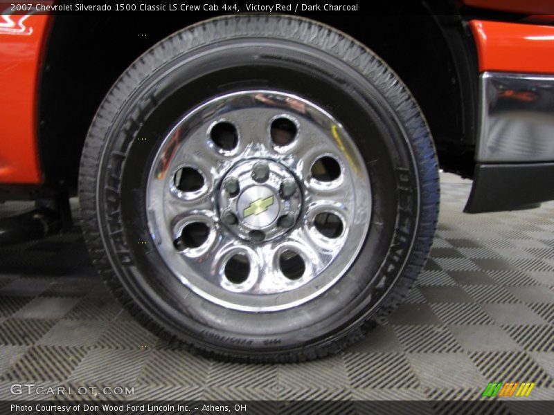 Victory Red / Dark Charcoal 2007 Chevrolet Silverado 1500 Classic LS Crew Cab 4x4