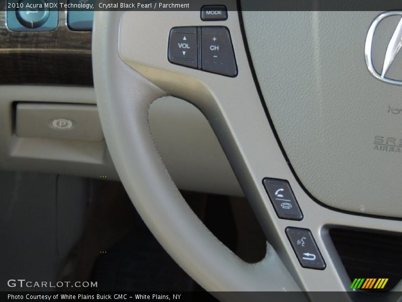 Crystal Black Pearl / Parchment 2010 Acura MDX Technology