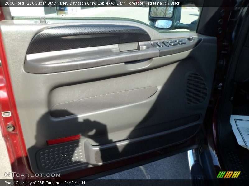 Dark Toreador Red Metallic / Black 2006 Ford F250 Super Duty Harley Davidson Crew Cab 4x4