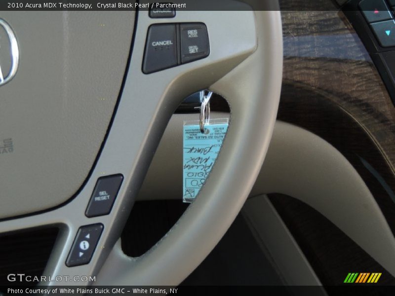 Crystal Black Pearl / Parchment 2010 Acura MDX Technology