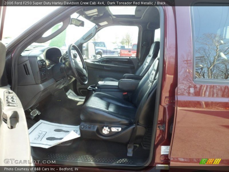 Dark Toreador Red Metallic / Black 2006 Ford F250 Super Duty Harley Davidson Crew Cab 4x4