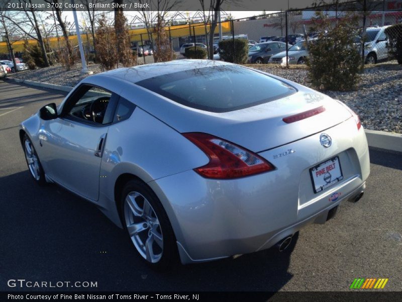 Brilliant Silver / Black 2011 Nissan 370Z Coupe