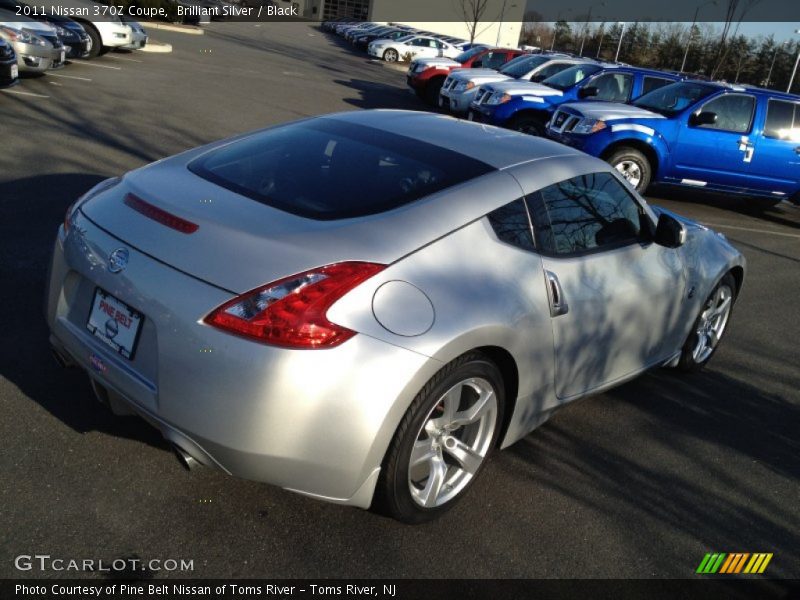 Brilliant Silver / Black 2011 Nissan 370Z Coupe