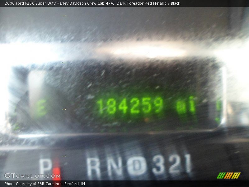 Dark Toreador Red Metallic / Black 2006 Ford F250 Super Duty Harley Davidson Crew Cab 4x4