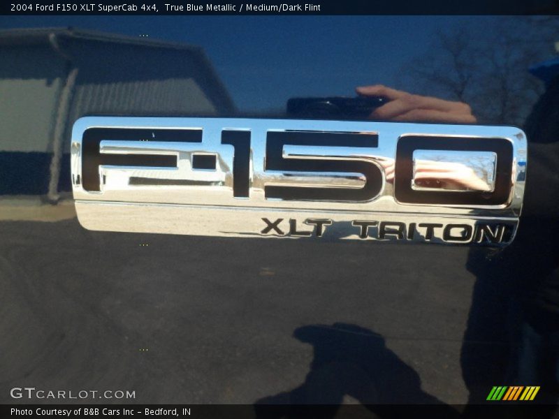 True Blue Metallic / Medium/Dark Flint 2004 Ford F150 XLT SuperCab 4x4