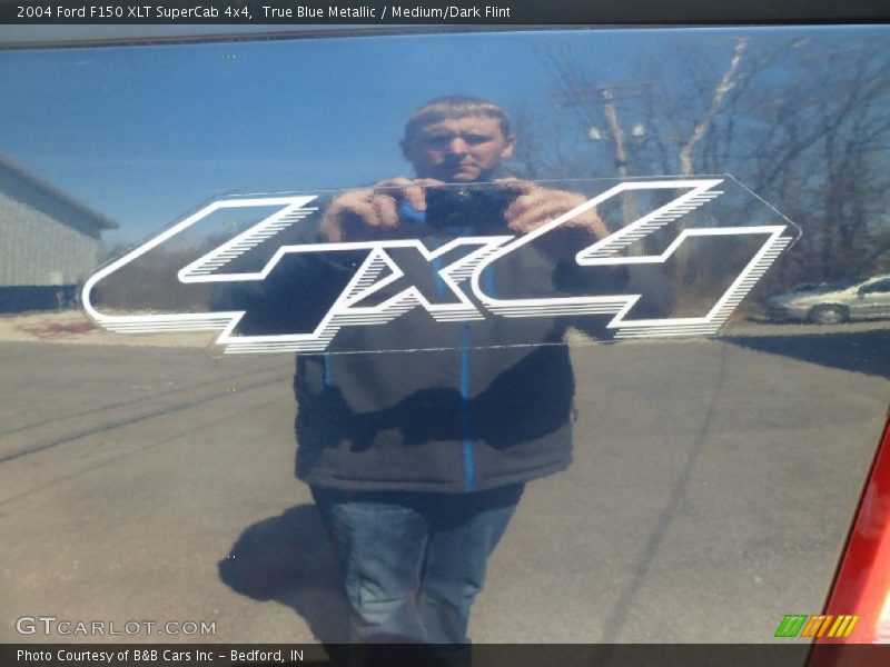 True Blue Metallic / Medium/Dark Flint 2004 Ford F150 XLT SuperCab 4x4