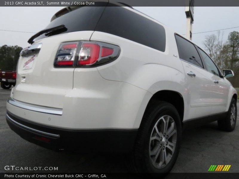 Summit White / Cocoa Dune 2013 GMC Acadia SLT