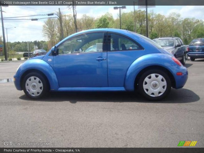 Techno Blue Metallic / Black 2000 Volkswagen New Beetle GLS 1.8T Coupe