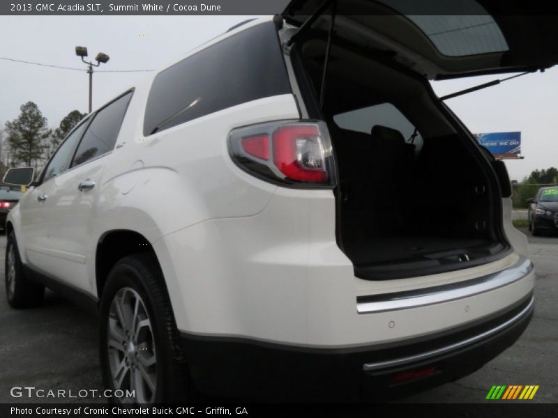 Summit White / Cocoa Dune 2013 GMC Acadia SLT