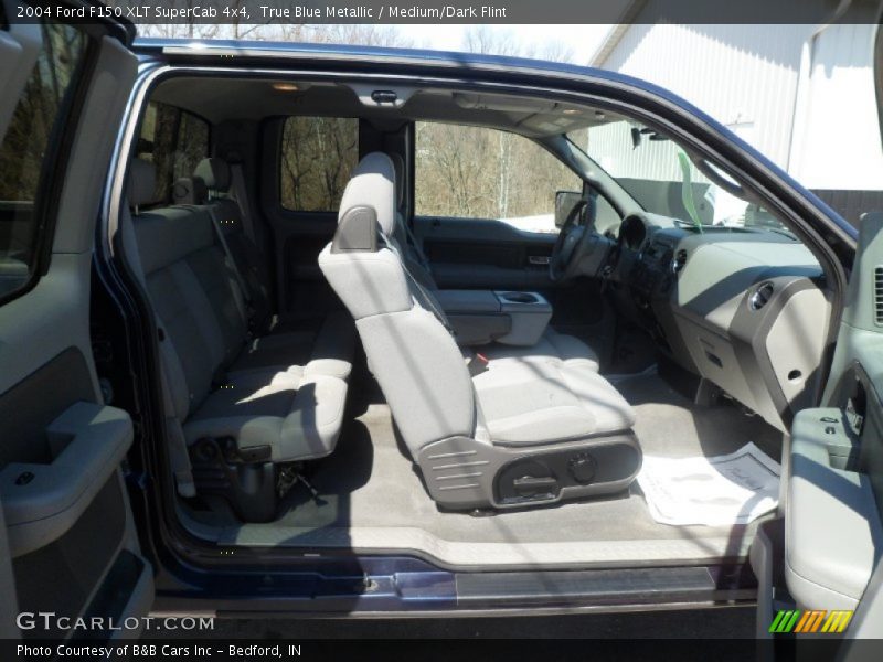 True Blue Metallic / Medium/Dark Flint 2004 Ford F150 XLT SuperCab 4x4