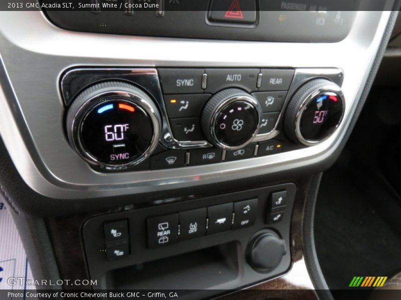 Summit White / Cocoa Dune 2013 GMC Acadia SLT