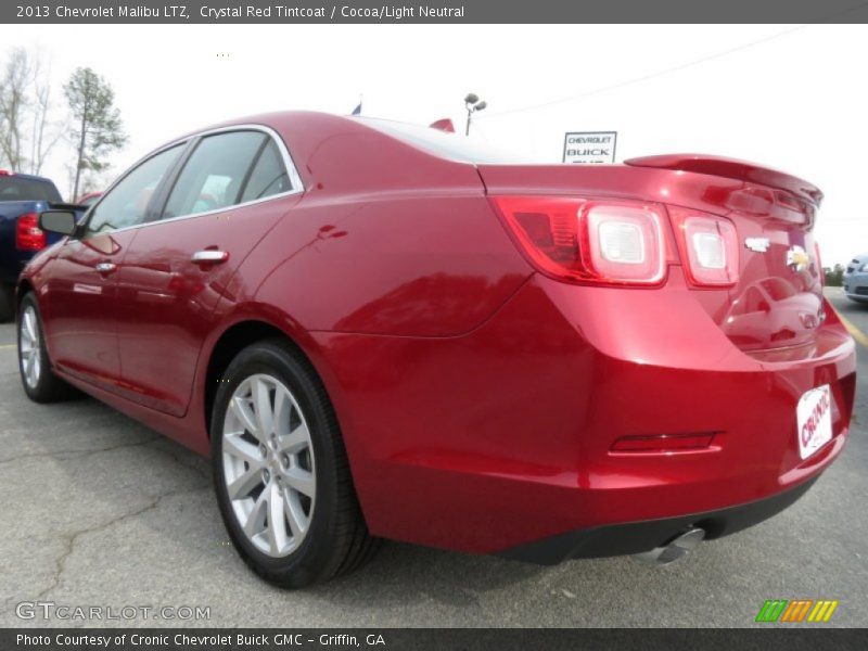 Crystal Red Tintcoat / Cocoa/Light Neutral 2013 Chevrolet Malibu LTZ