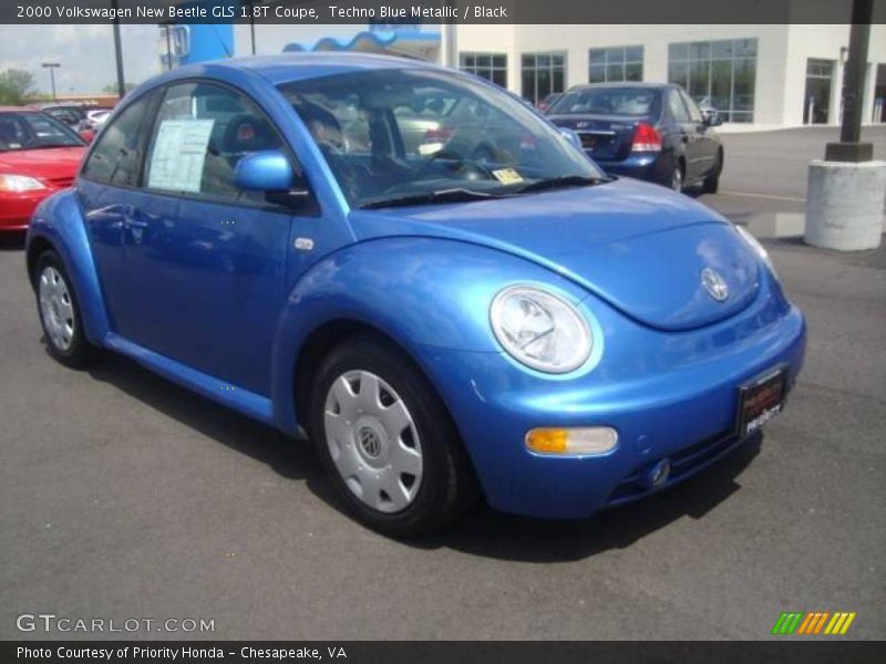 Techno Blue Metallic / Black 2000 Volkswagen New Beetle GLS 1.8T Coupe
