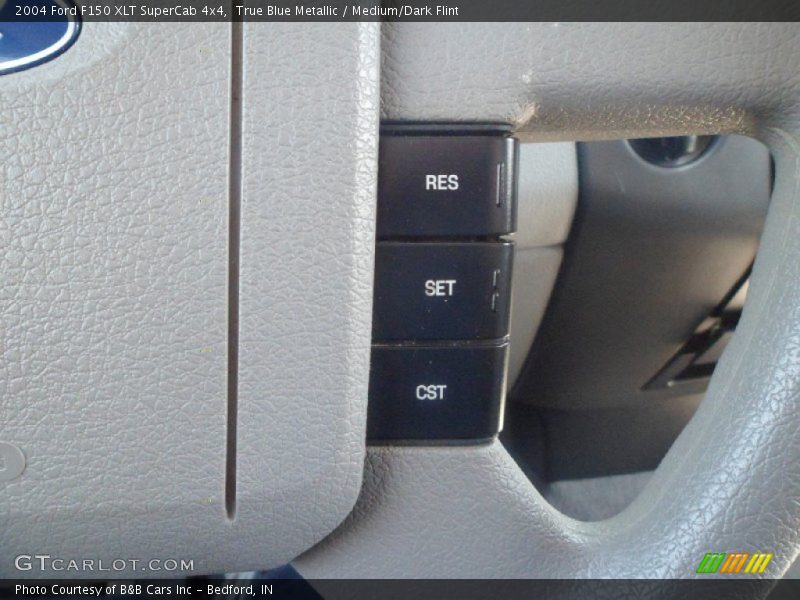 True Blue Metallic / Medium/Dark Flint 2004 Ford F150 XLT SuperCab 4x4