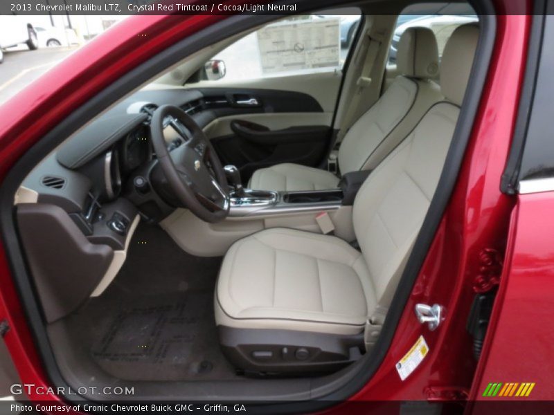 Crystal Red Tintcoat / Cocoa/Light Neutral 2013 Chevrolet Malibu LTZ