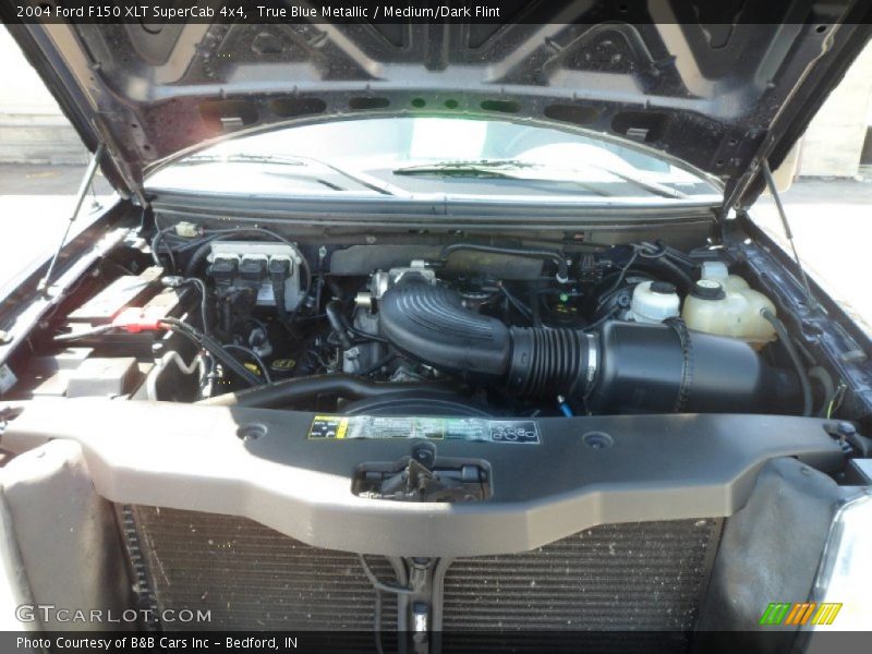 True Blue Metallic / Medium/Dark Flint 2004 Ford F150 XLT SuperCab 4x4
