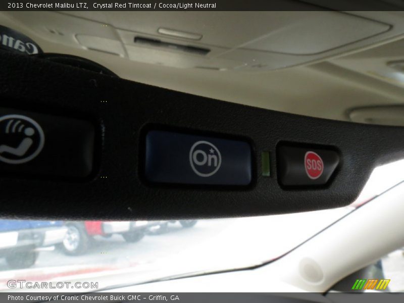 Crystal Red Tintcoat / Cocoa/Light Neutral 2013 Chevrolet Malibu LTZ