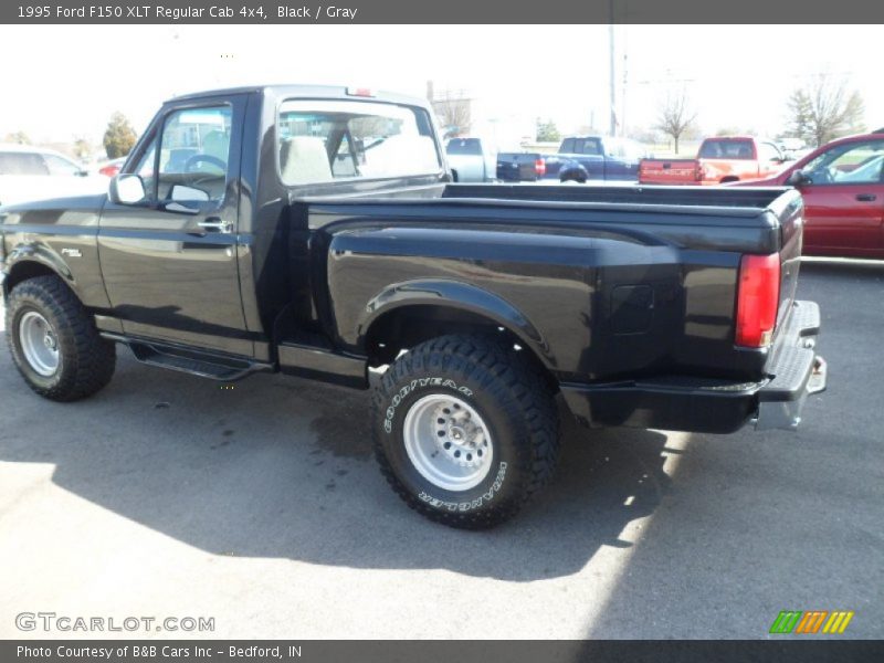 Black / Gray 1995 Ford F150 XLT Regular Cab 4x4