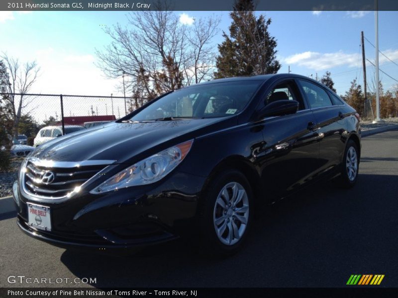Midnight Black / Gray 2011 Hyundai Sonata GLS