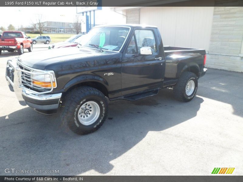 Black / Gray 1995 Ford F150 XLT Regular Cab 4x4