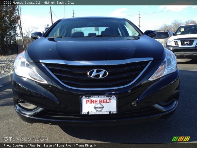 Midnight Black / Gray 2011 Hyundai Sonata GLS