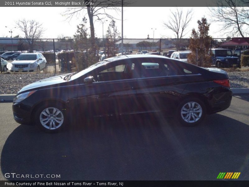 Midnight Black / Gray 2011 Hyundai Sonata GLS