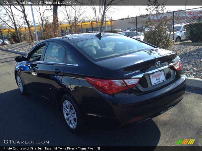 Midnight Black / Gray 2011 Hyundai Sonata GLS