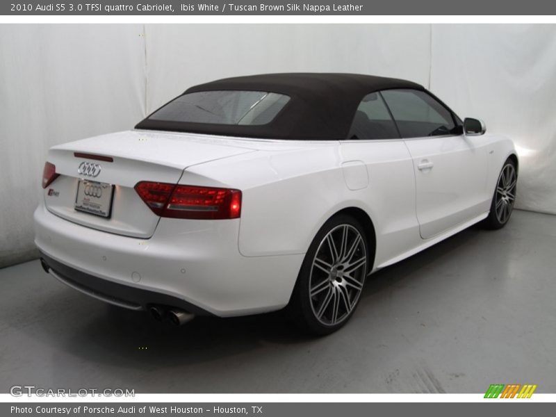 Ibis White / Tuscan Brown Silk Nappa Leather 2010 Audi S5 3.0 TFSI quattro Cabriolet