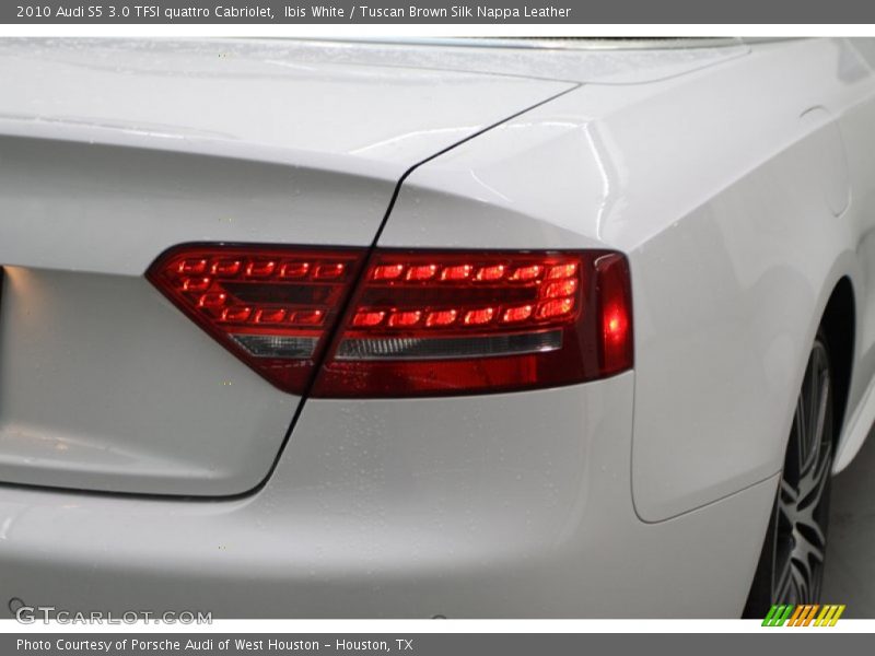 Ibis White / Tuscan Brown Silk Nappa Leather 2010 Audi S5 3.0 TFSI quattro Cabriolet