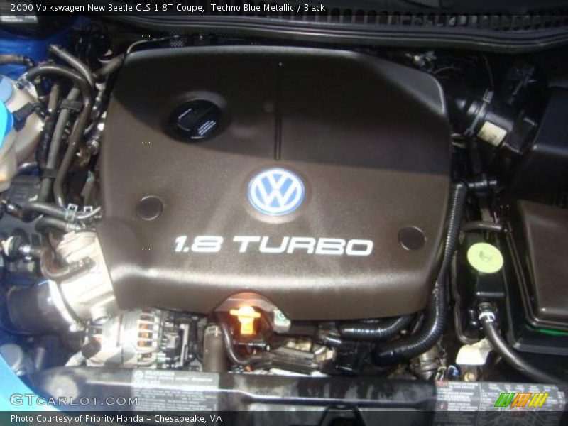 Techno Blue Metallic / Black 2000 Volkswagen New Beetle GLS 1.8T Coupe