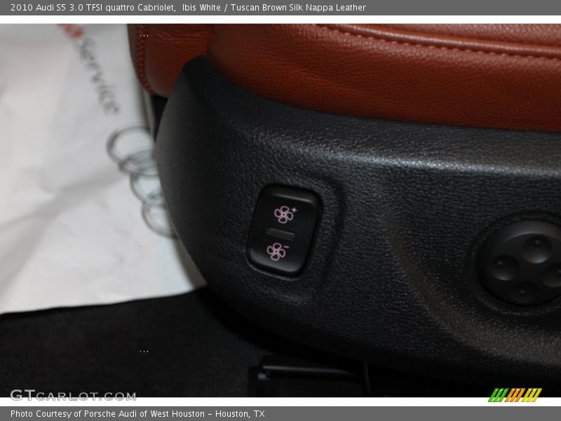 Ibis White / Tuscan Brown Silk Nappa Leather 2010 Audi S5 3.0 TFSI quattro Cabriolet