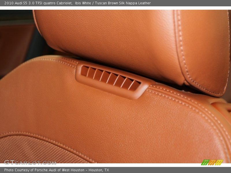 Ibis White / Tuscan Brown Silk Nappa Leather 2010 Audi S5 3.0 TFSI quattro Cabriolet