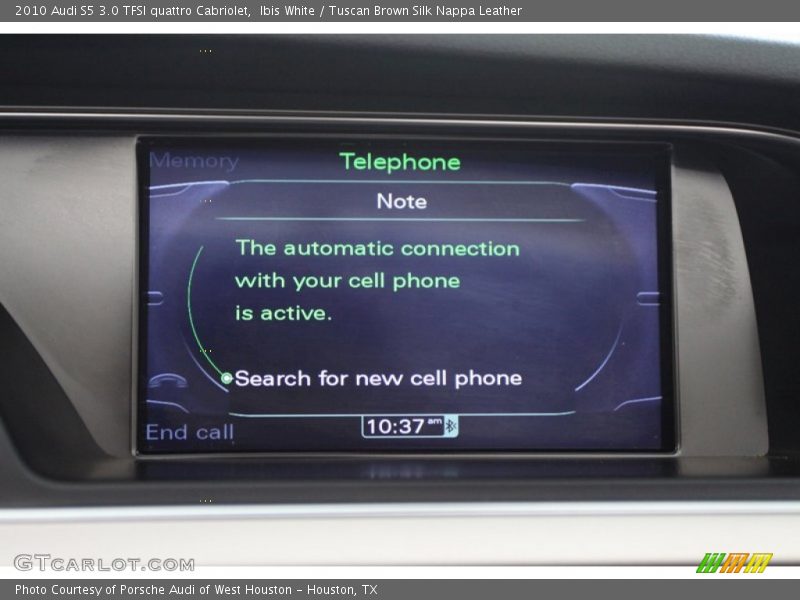 Ibis White / Tuscan Brown Silk Nappa Leather 2010 Audi S5 3.0 TFSI quattro Cabriolet