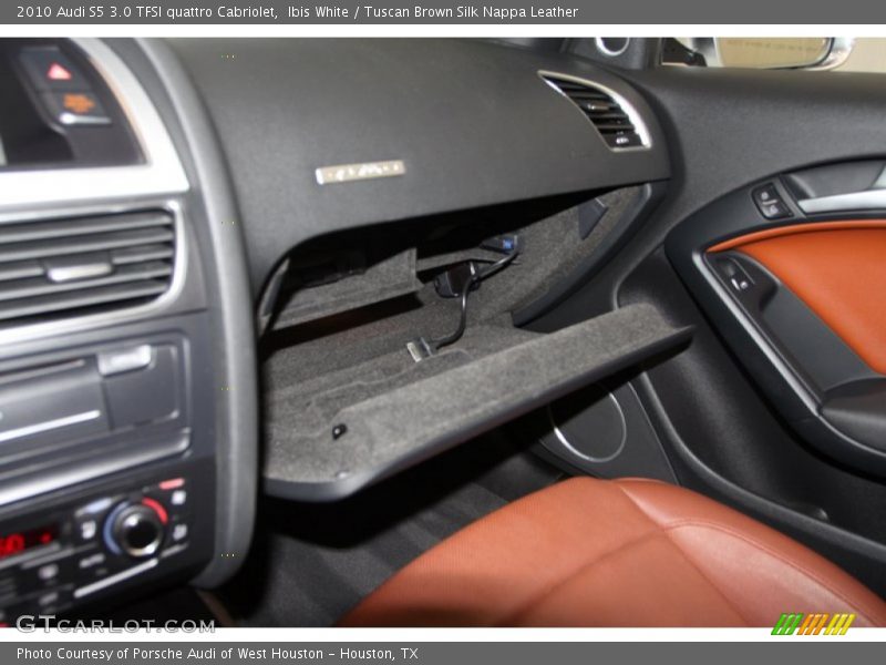Ibis White / Tuscan Brown Silk Nappa Leather 2010 Audi S5 3.0 TFSI quattro Cabriolet