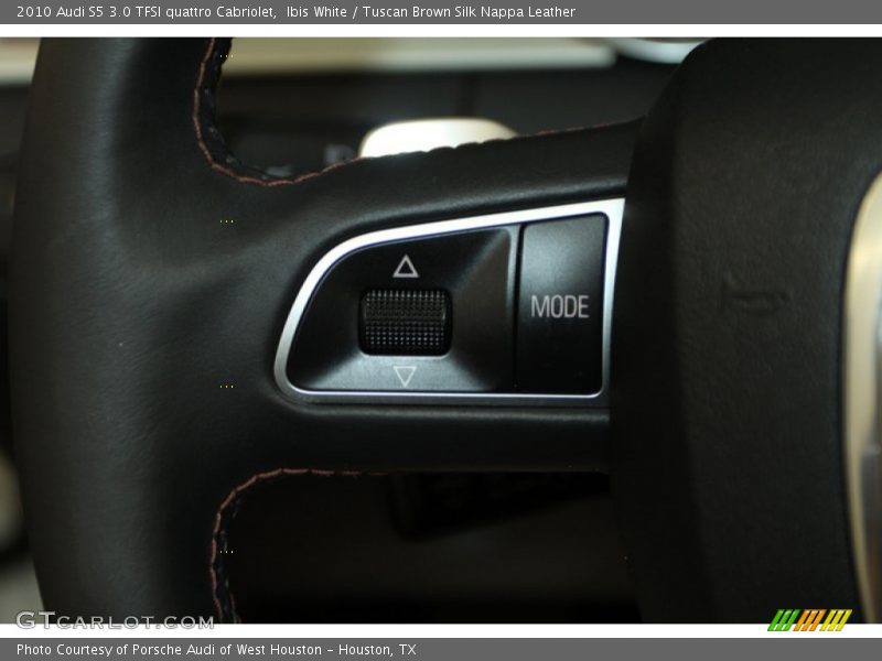 Ibis White / Tuscan Brown Silk Nappa Leather 2010 Audi S5 3.0 TFSI quattro Cabriolet