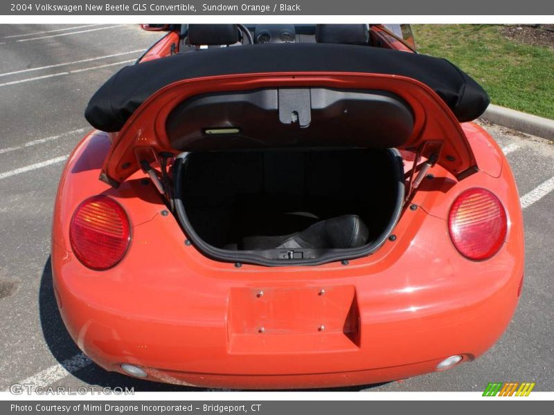 Sundown Orange / Black 2004 Volkswagen New Beetle GLS Convertible