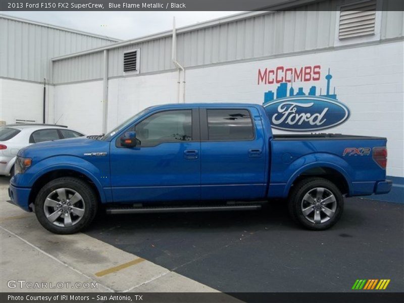 Blue Flame Metallic / Black 2013 Ford F150 FX2 SuperCrew