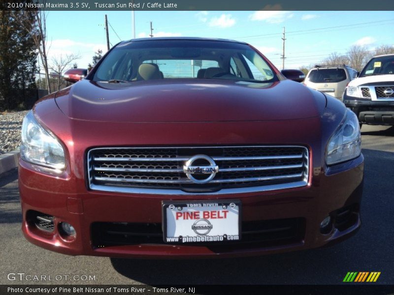 Tuscan Sun Red / Caffe Latte 2010 Nissan Maxima 3.5 SV