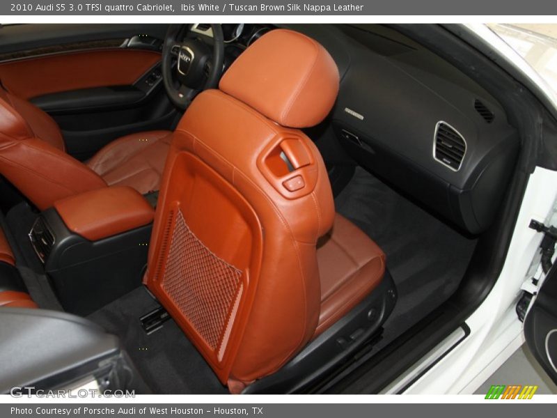 Ibis White / Tuscan Brown Silk Nappa Leather 2010 Audi S5 3.0 TFSI quattro Cabriolet