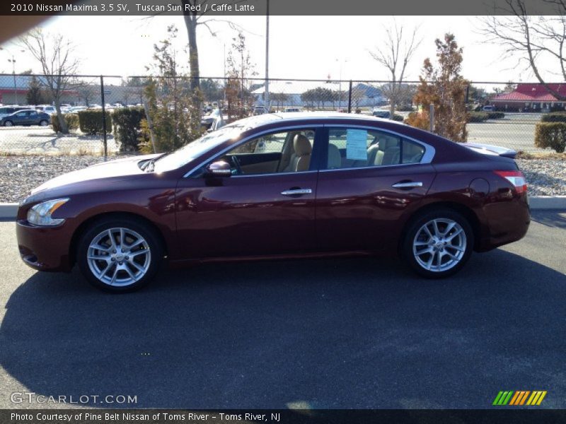 Tuscan Sun Red / Caffe Latte 2010 Nissan Maxima 3.5 SV