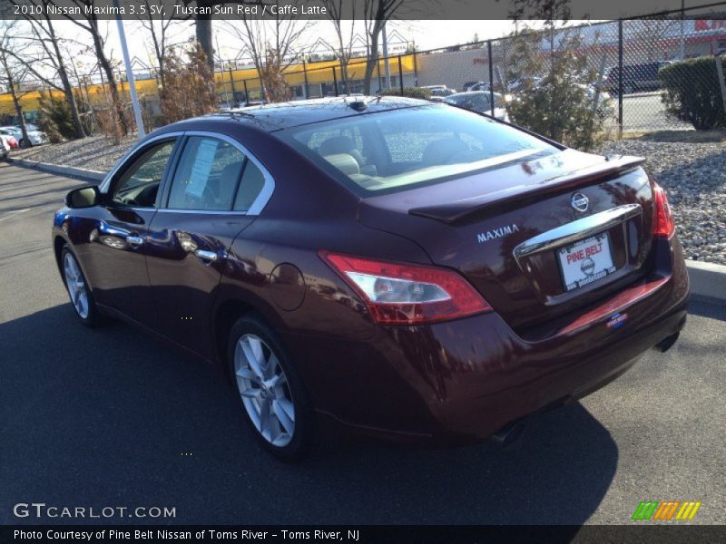 Tuscan Sun Red / Caffe Latte 2010 Nissan Maxima 3.5 SV
