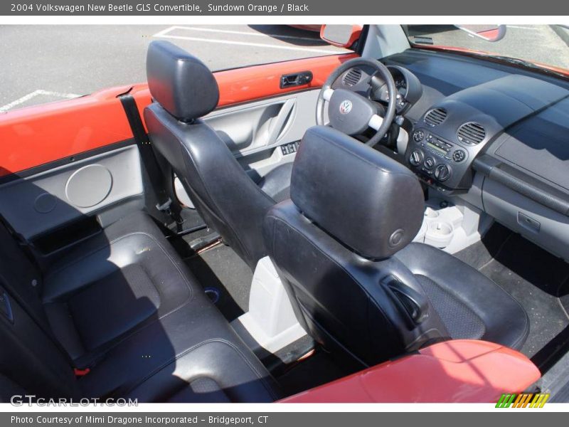 Sundown Orange / Black 2004 Volkswagen New Beetle GLS Convertible