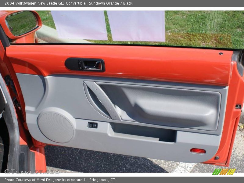 Sundown Orange / Black 2004 Volkswagen New Beetle GLS Convertible