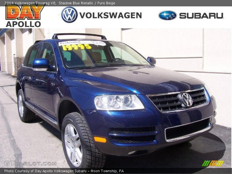 Shadow Blue Metallic / Pure Beige 2004 Volkswagen Touareg V8