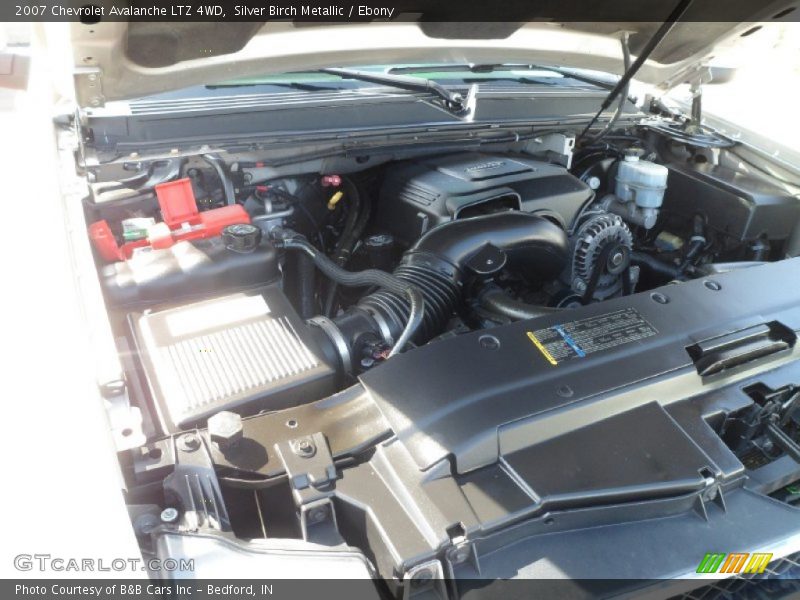Silver Birch Metallic / Ebony 2007 Chevrolet Avalanche LTZ 4WD