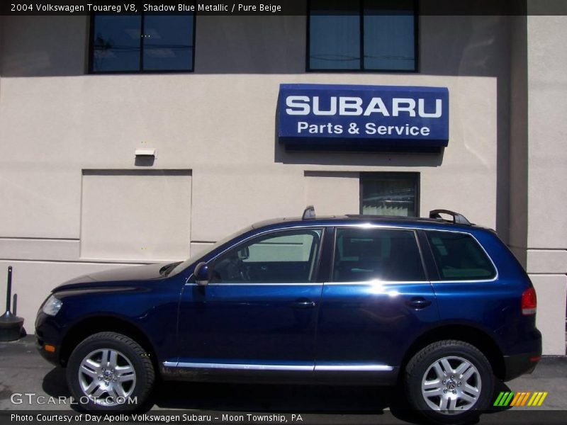 Shadow Blue Metallic / Pure Beige 2004 Volkswagen Touareg V8